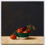 oil painting on mdf, still life, old master style, rare endangered cultivars, arche noah schiltern