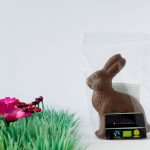 photographs, conceptual art, chocolate, humor, easter bunny vegan, artificial grass